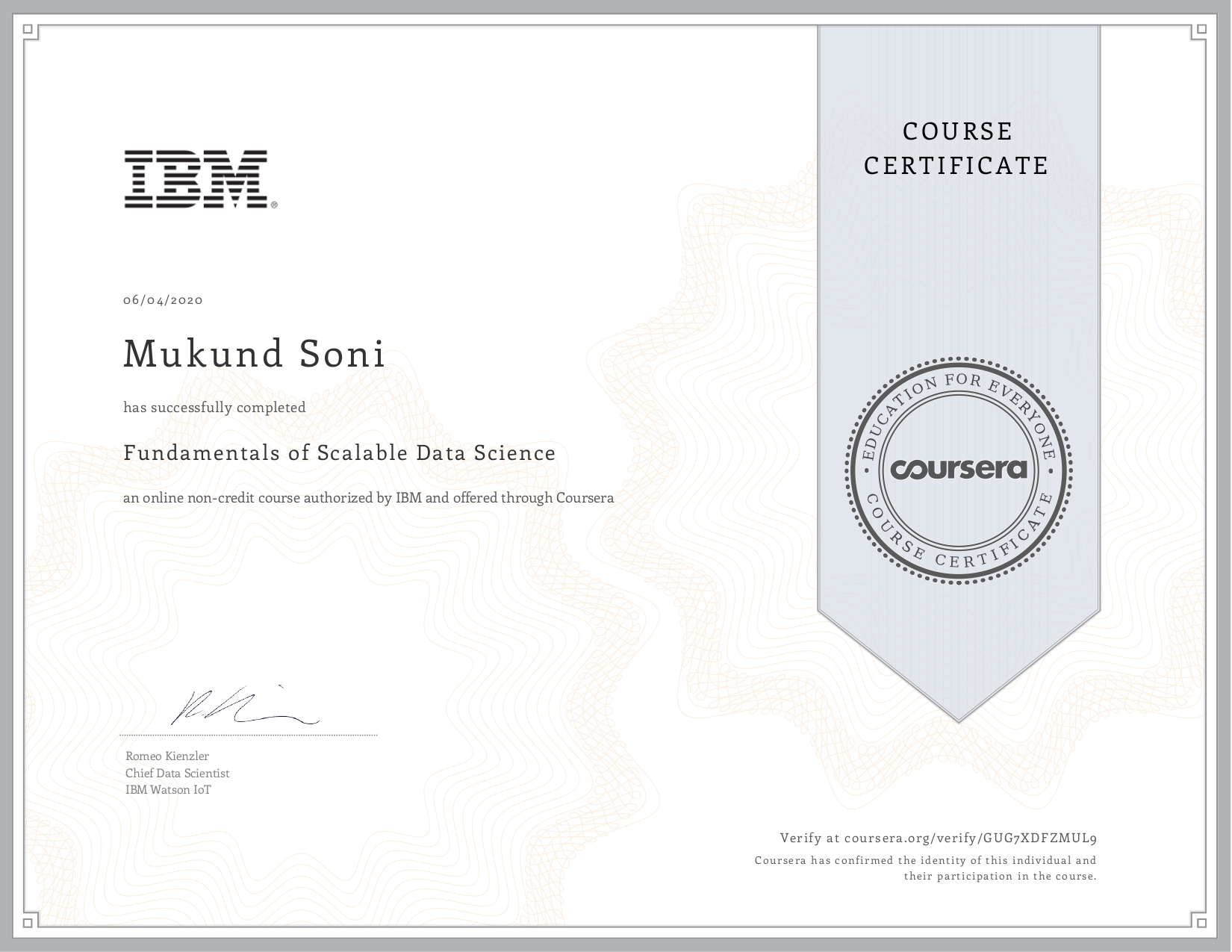 Fundamentals of Scalable Data Science
